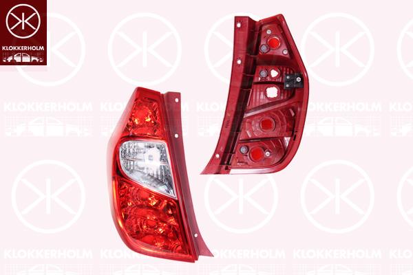 Tail Light Assembly, without bulb holder, Left, 92401 0X110 (HYUNDAI)