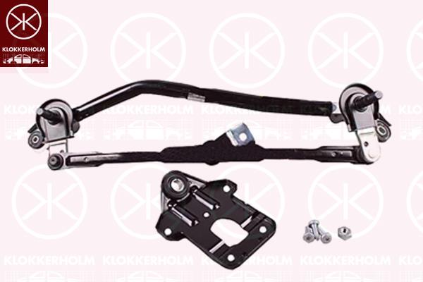 Wiper Linkage, Front, Set, without electric motor, for left-hand drive vehicles, 981500X000 (HYUNDAI)