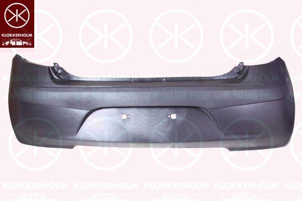 Bumper, Rear, black, 86612-0X000 (HYUNDAI)