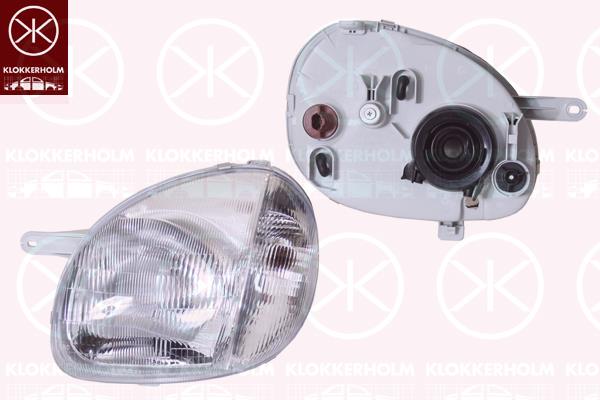 Headlight, H4, for vehicles with headlight levelling, Left, Illuminance [lx]: 12.5, 92106-02010 (HYUNDAI)