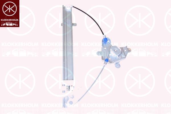 Window Regulator, OE-type, without electric motor, Electric, Left Front, 82403-02000 (HYUNDAI), 82403-02010 (HYUNDAI)