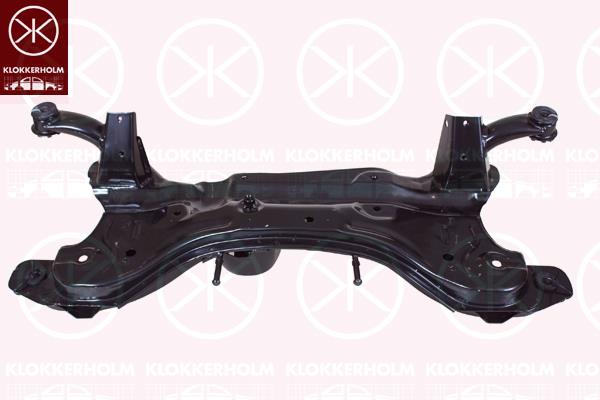 Support Frame/Subframe, Front Axle, Exhaust System: with downward exhaust pipe, 62400-1C100 (HYUNDAI), 62401-1C100 (HYUNDAI)