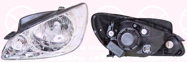 Headlight, H4, with motor for headlamp levelling, Right, Illuminance [lx]: 12.5, 92102-1C510 (HYUNDAI)