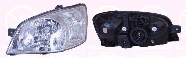 Headlight, H4, with position light, without motor for headlamp levelling, Illuminance [lx]: 12.5, Right, TYC, 92120-1C020 (HYUNDAI)