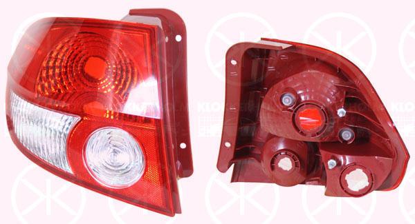 Tail Light Assembly, without bulb holder, Left, 92401-1C010 (HYUNDAI)