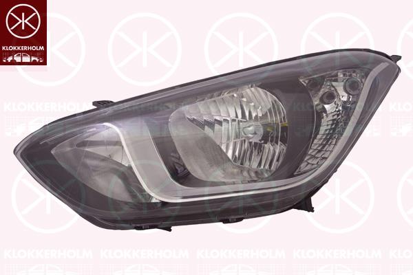 Headlight, H7/H7, with motor for headlamp levelling, Left, Illuminance [lx]: 17.5, 921014P500, 92101-1J510 (HYUNDAI), 92101-4P500 (HYUNDAI)