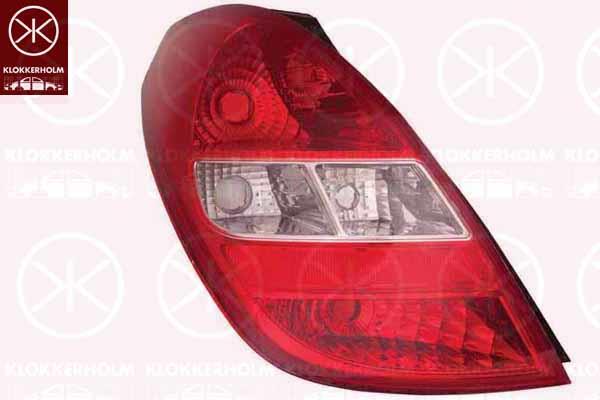 Tail Light Assembly, without bulb holder, Right, 92402-1J000 (HYUNDAI)