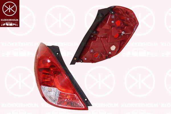 Tail Light Assembly, without bulb holder, Left, 92401-4P500 (HYUNDAI)