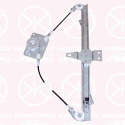 Window Regulator, without electric motor, Electric, Left Rear, 83403C7010 (HYUNDAI)