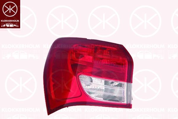 Tail Light Assembly, 5-drs, Right, without bulb holder, P21/5W, PY21W, 92402-1K000 (HYUNDAI), 92412-1K000 (HYUNDAI)