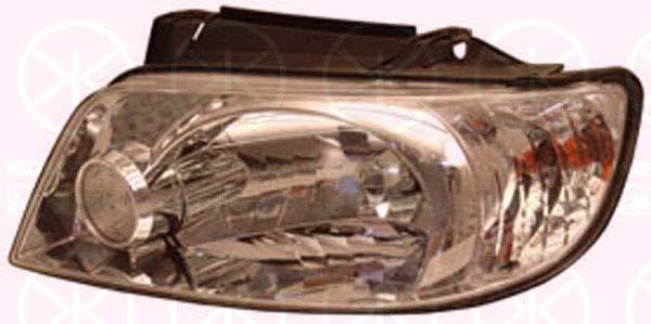 Headlight, H4, for vehicles with headlight levelling, without motor for headlamp levelling, Left, Illuminance [lx]: 12.5, 92101-17010 (HYUNDAI), 9210317030 (HYUNDAI)