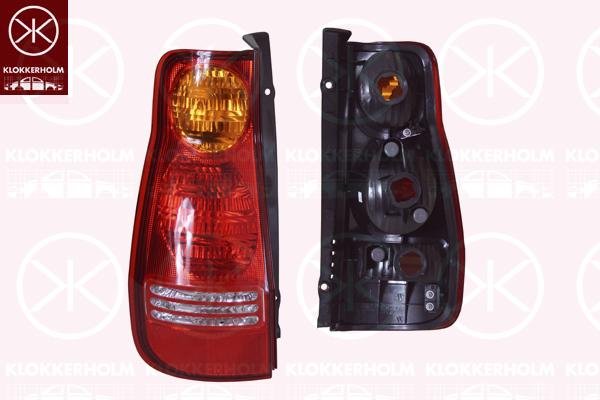 Tail Light Assembly, without bulb holder, Left, 92401-17010 (HYUNDAI)