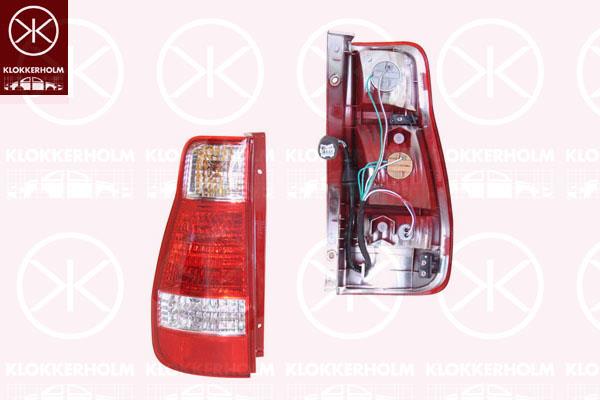 Tail Light Assembly, with bulb holder, Left, 92401-17610 (HYUNDAI)