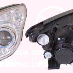 Headlight, H7/H1, with motor for headlamp levelling, Left, Illuminance [lx]: 12.5, Housing Colour: chrome, Vehicle Production Country: Republic of Korea (South Korea), 92101-2L020 (HYUNDAI), 92101-2L120 (HYUNDAI), 92101-2L122 (HYUNDAI), 92101-2L520 (HYUNDAI), 92103-2L020 (HYUNDAI), 92103-2L120 (HYUNDAI)