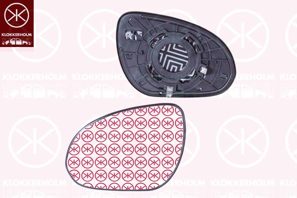 Mirror Glass, exterior mirror, Left, Vehicle Production Country: Korea (Republic), OE-Type, Heatable, 876112L100 (HYUNDAI)