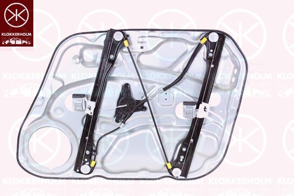 Window Regulator, 4-dr, OE-type, without electric motor, Electric, Left Front, Vehicle Production Country: Republic of Korea (South Korea), 82471-2L001 (HYUNDAI)