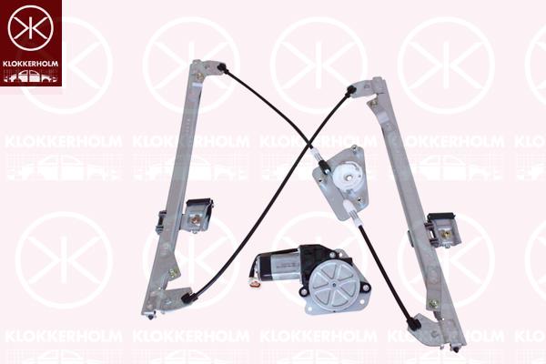 Window Regulator, 4/5-drs, OE-type, with electric motor, Electric, Left Front, Vehicle Production Country: Czech Republic, 82471-2L000 (HYUNDAI), 82471-2R000 (HYUNDAI)