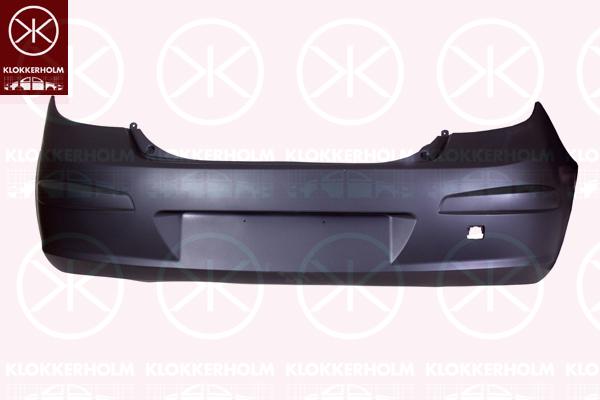 Bumper, Vehicle Production Country: Republic of Korea (South Korea), Rear, without hole(s) for parking distance control, w/primer, 86611-2L020 (HYUNDAI)