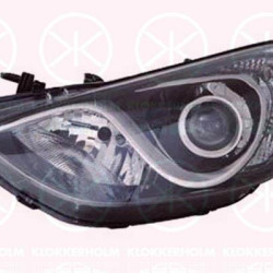 Headlight, Left, Illuminance [lx]: 12.5, H7/H7, with motor for headlamp levelling, 92101A6020 (KIA), 92101A6020 (HYUNDAI), 92101-A6020 (KIA), 92101-A6020 (HYUNDAI)