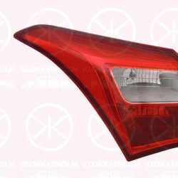 Tail Light Assembly, without bulb holder, Left, Outer section, 92401-A5020 (HYUNDAI), 92410-A5020 (HYUNDAI)