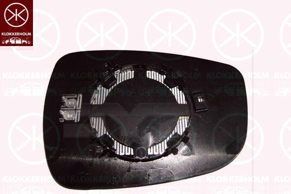 Mirror Glass, exterior mirror, Left, Heatable, Convex, 876112V110 (HYUNDAI), 87611A6010 (HYUNDAI)