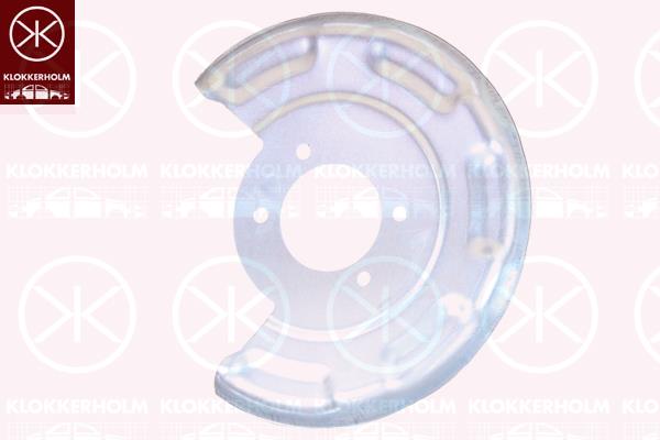 Splash Guard, brake disc, Rear Axle Left, Zinc-coated, 58390A6000 (KIA), 58390A6000 (HYUNDAI)