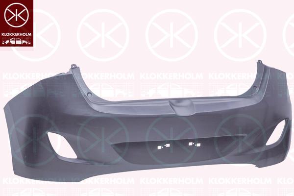 Bumper, w/primer, Rear, 86611A6000 (HYUNDAI)