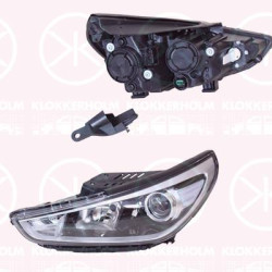 Headlight, Left, H7/H7/H7, with dynamic bending light, with motor for headlamp levelling, 92101G4020 (KIA), 92101G4020 (HYUNDAI), 92101-G4020 (KIA), 92101-G4020 (HYUNDAI)