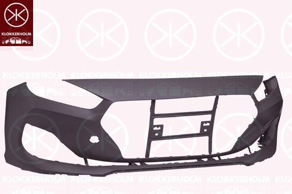 Bumper, Front, Smooth, black, 86511G4AA0 (HYUNDAI)