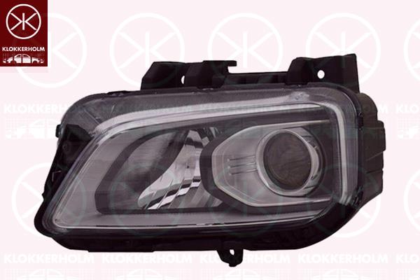 Headlight, Right, H7/H7, with motor for headlamp levelling, 92102J9000 (KIA), 92102J9000 (HYUNDAI), 92102-J9000 (KIA), 92102-J9000 (HYUNDAI)