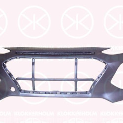 Bumper, w/primer, Front, with hole(s) for fog lights, Upper section, 86511J9000 (HYUNDAI)