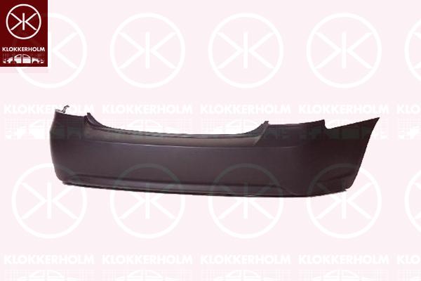 Bumper, Rear, black, 86611-1E000 (HYUNDAI)