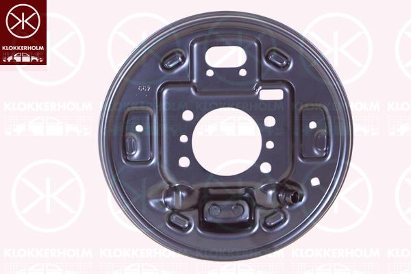 Splash Guard, brake disc, Rear Axle Left, Diameter [mm]: 203, Brake Type: Drum Brake, 583550U000 (HYUNDAI)