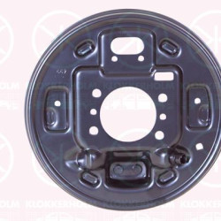 Splash Guard, brake disc, Rear Axle Left, Diameter [mm]: 203, Brake Type: Drum Brake, 583550U000 (HYUNDAI)