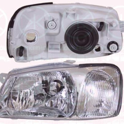 Headlight, for vehicles with headlight levelling (mechanical), H4, Right, Illuminance [lx]: 12.5, 92102-25000 (HYUNDAI), 9210225020 (HYUNDAI), 92102-25020 (HYUNDAI), 92120-25020 (HYUNDAI)