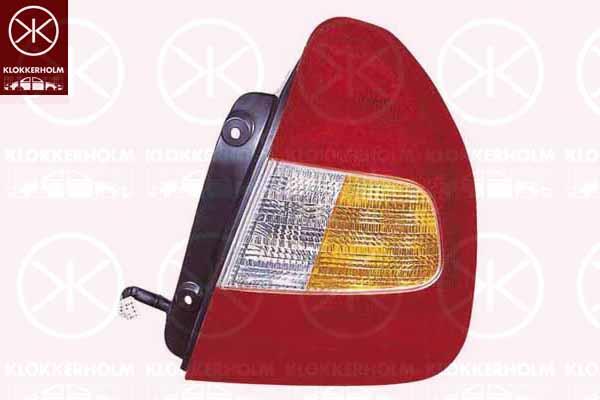 Tail Light Assembly, 4-dr, with bulb holder, Right, 92402-25010 (HYUNDAI), 92402-25020 (HYUNDAI), 92420-25020 (HYUNDAI)