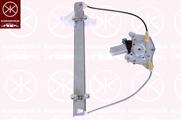 Window Regulator, 2-dr, OE-type, with electric motor, without comfort function, Electric, Left, 82403-25210 (HYUNDAI)