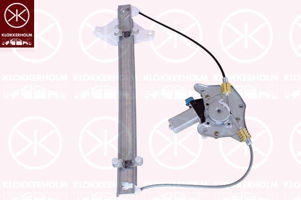 Window Regulator, 4/5-drs, with electric motor, without comfort function, Electric, Right Front, 8240425010 (HYUNDAI)