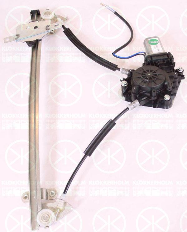 Window Regulator, 4-dr, with electric motor, without comfort function, Electric, Right Front, 82404-29010 (HYUNDAI), 8240429011 (HYUNDAI), 8240429012 (HYUNDAI)