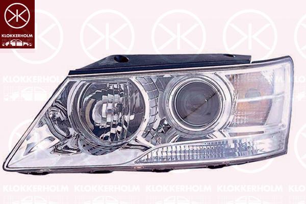 Headlight, H7/H1, with motor for headlamp levelling, Left, Illuminance [lx]: 25, 92101-3K520 (HYUNDAI)