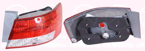 Tail Light Assembly, without bulb holder, Right, Outer section, 92402-3K000 (HYUNDAI), 92402-3K010 (HYUNDAI), 92402-3K310 (HYUNDAI)