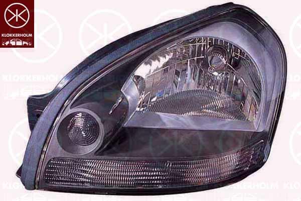 Headlight, H4, without motor for headlamp levelling, Left, 92103-2E020 (HYUNDAI)