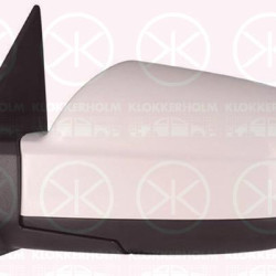 Exterior Mirror, w/primer, for electric mirror adjustment, Convex, Heatable, Left, 87610-2E300 (HYUNDAI), 876102E360 (HYUNDAI), 876102E510 (HYUNDAI)