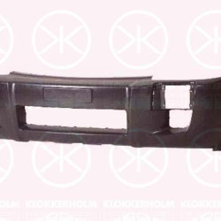 Bumper, Front, black, with hole(s) for fog lights, without holes for extensions, 86511-2E000 (HYUNDAI)