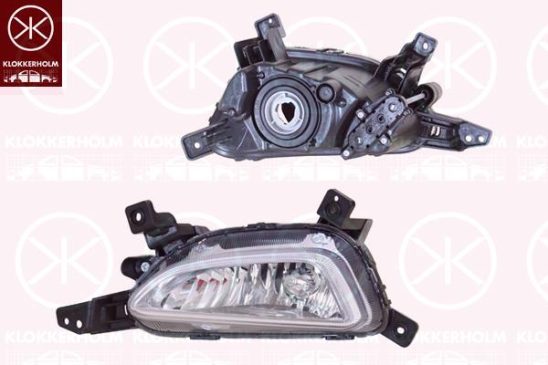 Front Fog Light, without bulb holder, Left Front, 92201D7000 (HYUNDAI)