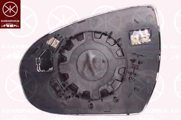 Mirror Glass, exterior mirror, Right, Heatable, Convex, 87621D7000 (HYUNDAI), 87621D7010 (HYUNDAI), 87621-D7010 (HYUNDAI)