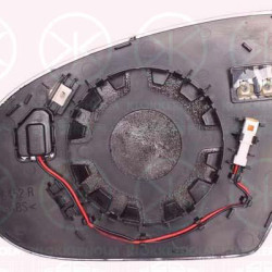 Mirror Glass, exterior mirror, Right, for vehicles with lane keeping assist, Heatable, Convex, 87621D7020 (HYUNDAI), 87621-D7020 (HYUNDAI)