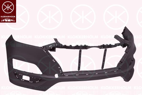 Bumper, Front, Vehicle Production Country: Czech Republic, Smooth, black, 86511D7500 (HYUNDAI)