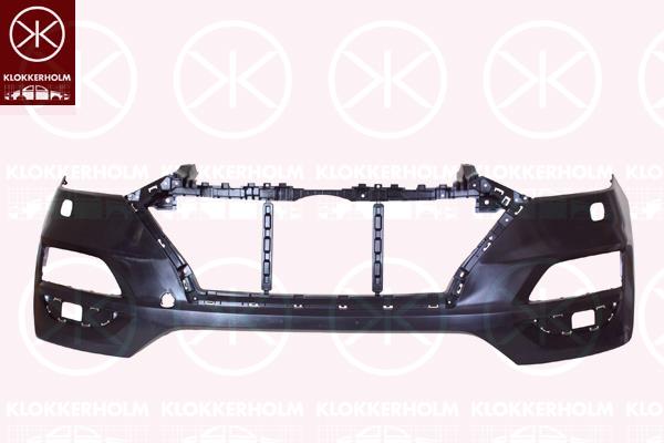 Bumper, Front, with hole(s) for washer nozzle, Vehicle Production Country: Czech Republic, Smooth, black, 86511D7510 (HYUNDAI)