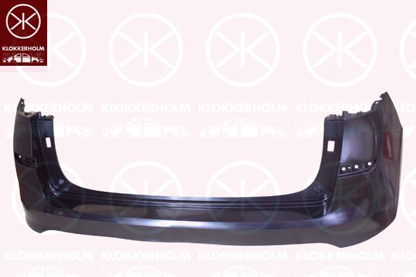 Bumper, Rear, Vehicle Production Country: Czech Republic, Smooth, black, 86611D7500 (HYUNDAI)